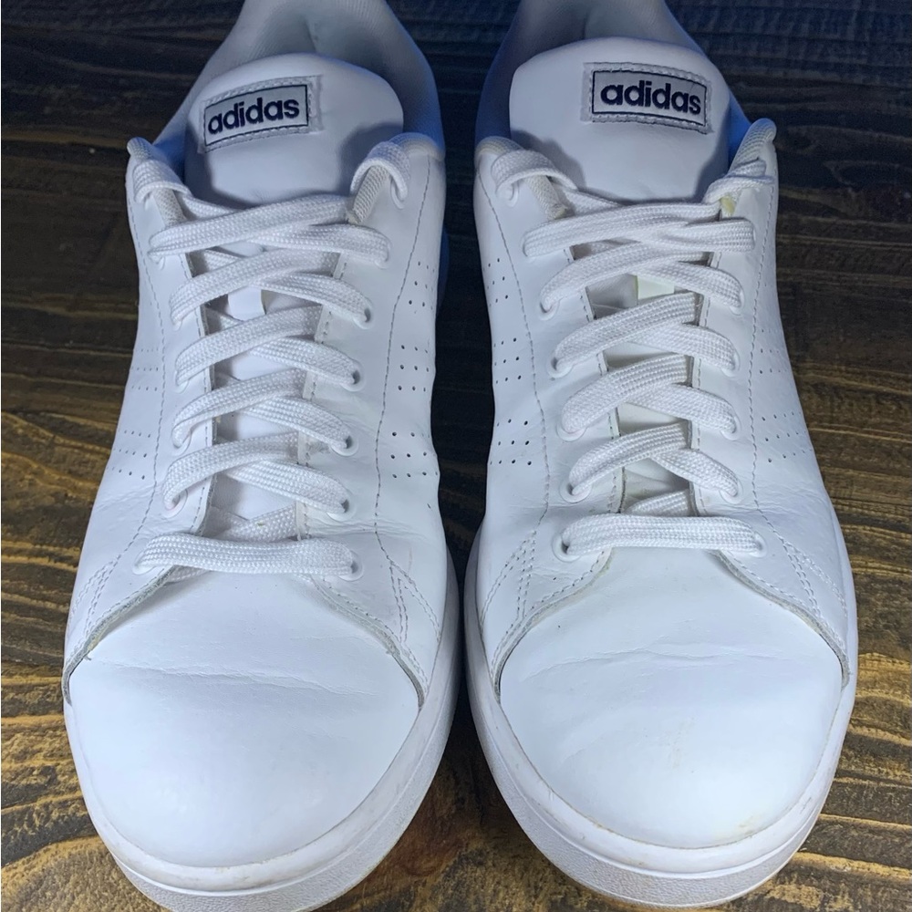 Adidas ADVANTAGE Classic White Leather Sneakers